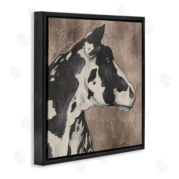 Stupell Industries Grace Popp | Rustic Cow Looking Right Wall Art