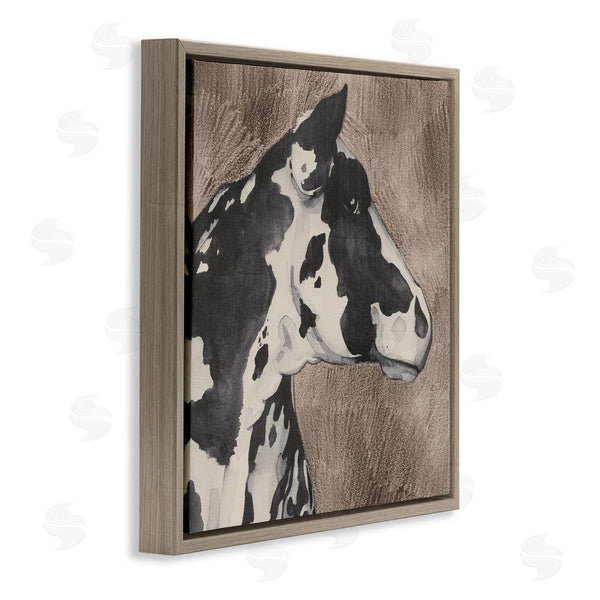 Stupell Industries Grace Popp | Rustic Cow Looking Right Wall Art