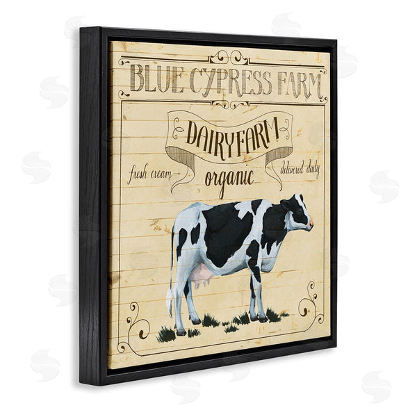 Stupell Industries Grace Popp | Rustic Dairy Farm Cow Vintage Wall Art
