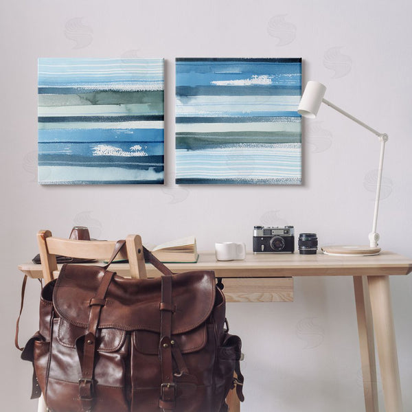 Stupell Industries Grace Popp | Saturated Blue Landscape Abstract Wall Art