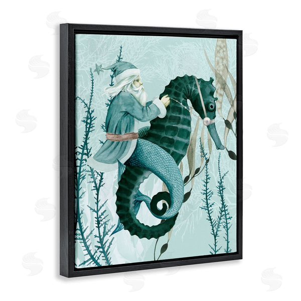 Stupell Industries Grace Popp | Sea Santa Ocean Christmas Holiday