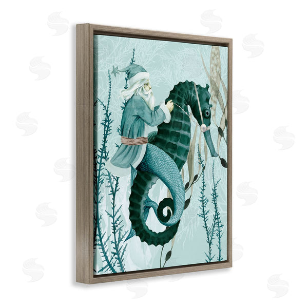 Stupell Industries Grace Popp | Sea Santa Ocean Christmas Holiday