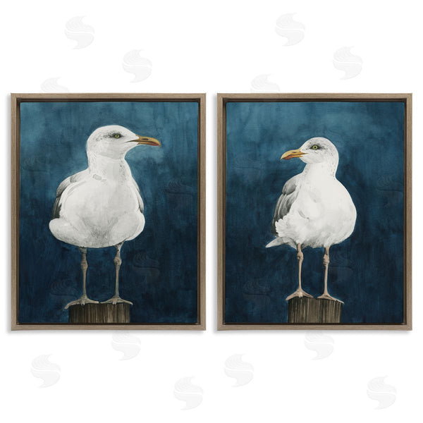 Stupell Industries Grace Popp | Seagull Standing On Log Wall Art