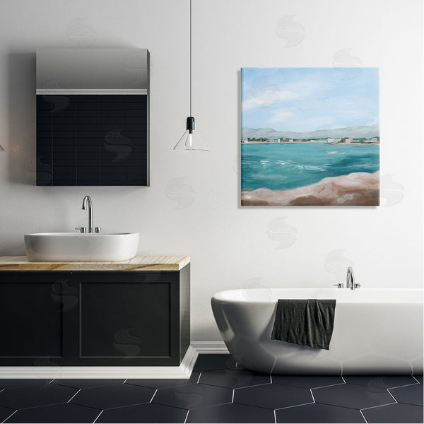 Stupell Industries Grace Popp | Seaside Town Beach Ripples Wall Art