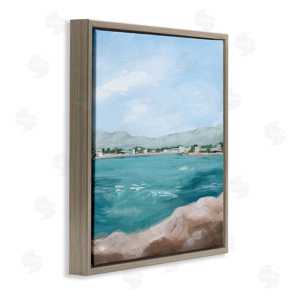 Stupell Industries Grace Popp | Seaside Town Beach Ripples Wall Art