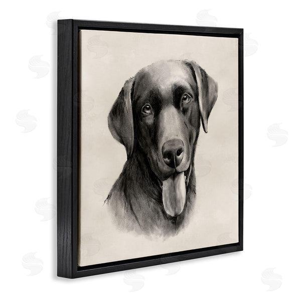 Stupell Industries Grace Popp | Sepia Labrador Dog Portrait