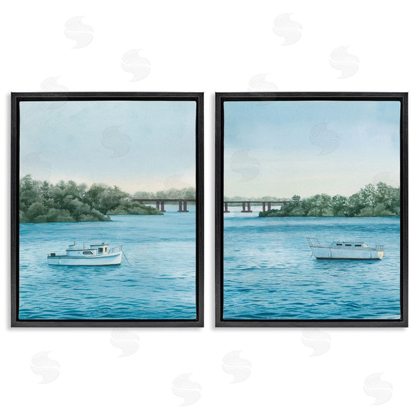 Stupell Industries Grace Popp | Serene Summer Boats Wall Art