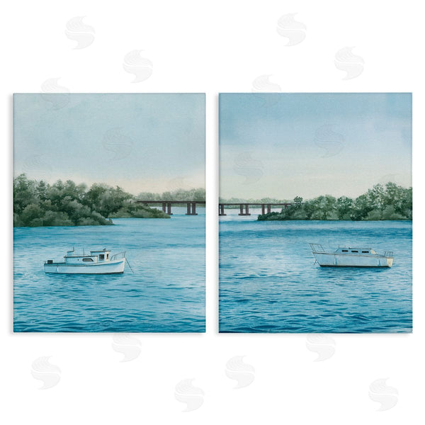 stupell industries Grace Popp | Serene Summer Boats Wall Art