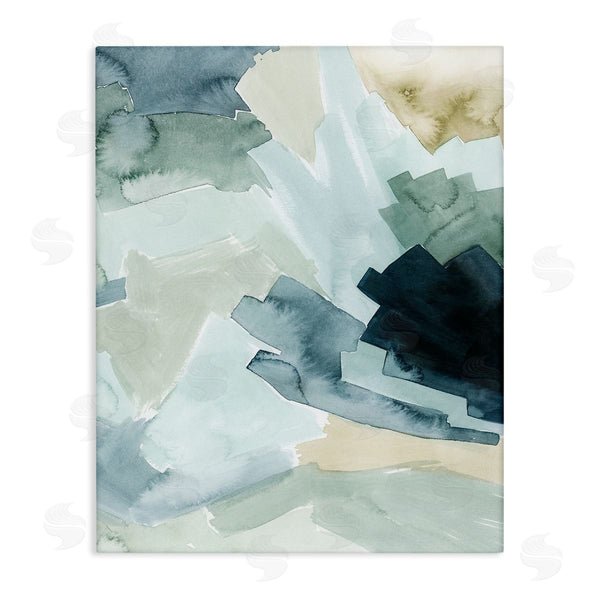 stupell industries Grace Popp | Shaded Forest Abstract Landscape Green Blue Design