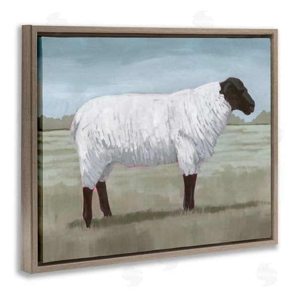 Stupell Industries Grace Popp | Sheep On Farm Painting Wall Art