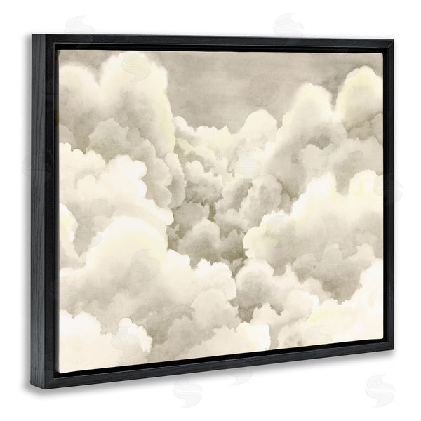 Stupell Industries Grace Popp | Soft Pillowy Clouds Muted Neutral Sky Landscape Wall Art