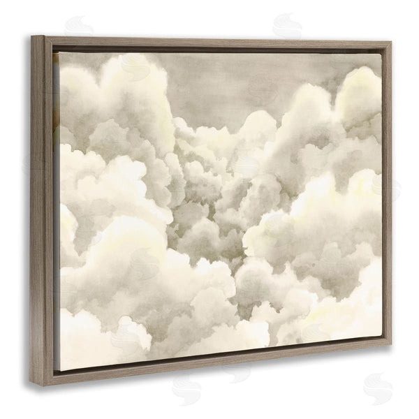 Stupell Industries Grace Popp | Soft Pillowy Clouds Muted Neutral Sky Landscape Wall Art
