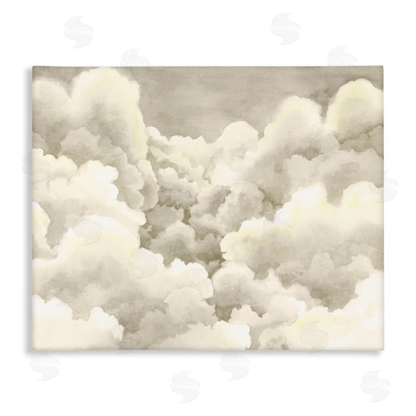 stupell industries Grace Popp | Soft Pillowy Clouds Muted Neutral Sky Landscape Wall Art