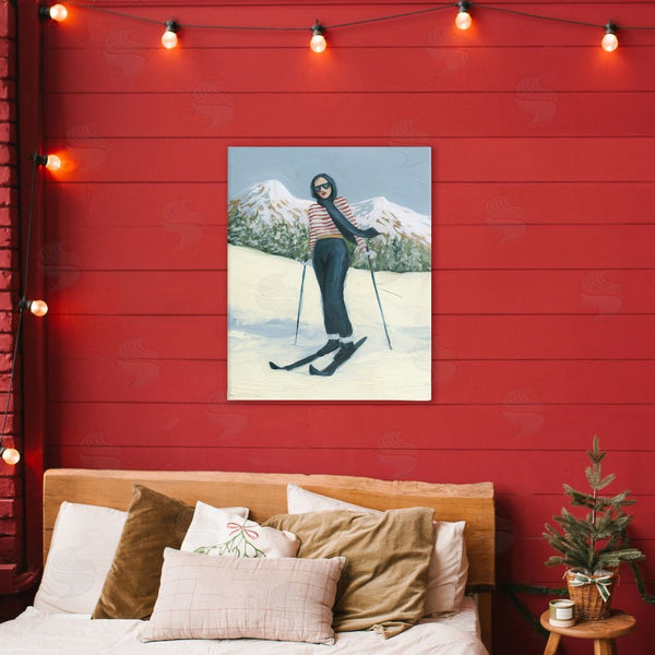 Stupell Industries Grace Popp | Stylish Skiing Sisters Wall Art