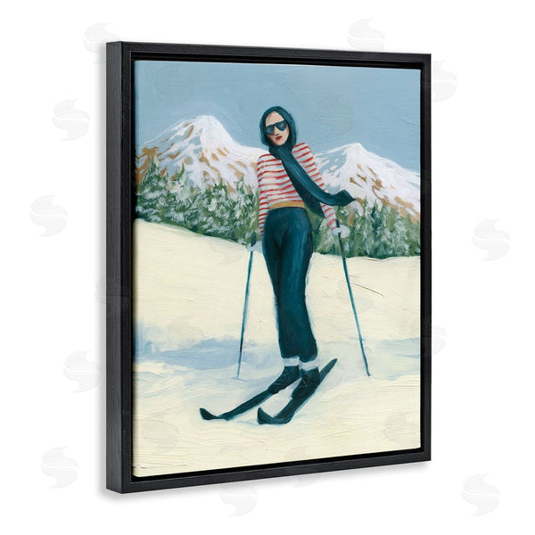 Stupell Industries Grace Popp | Stylish Skiing Sisters Wall Art