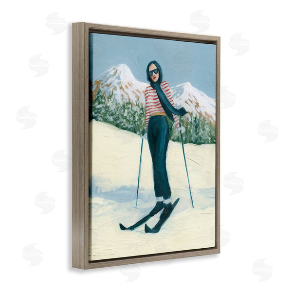 Stupell Industries Grace Popp | Stylish Skiing Sisters Wall Art