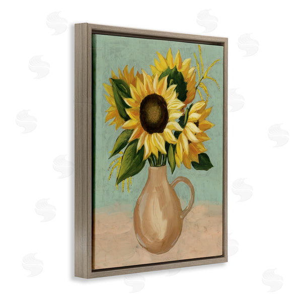 Stupell Industries Grace Popp | Summer Sunflower Bouquet In Brown Country Pitcher Wall Art
