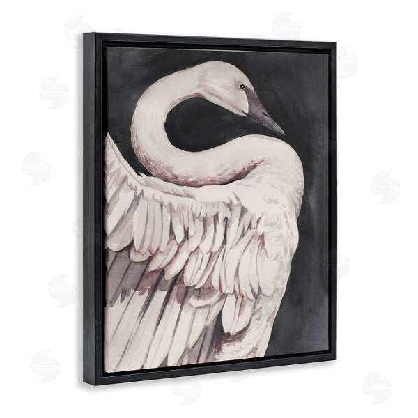 Stupell Industries Grace Popp | Swan Portrait On Grey