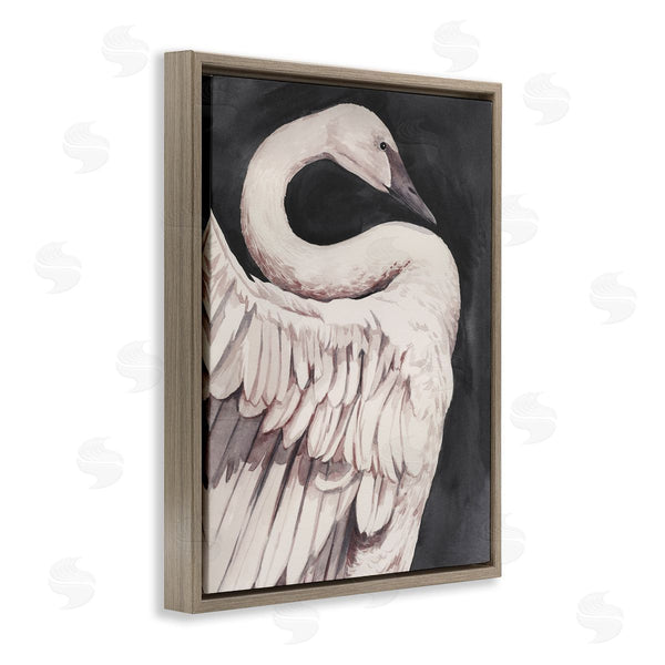 Stupell Industries Grace Popp | Swan Portrait On Grey
