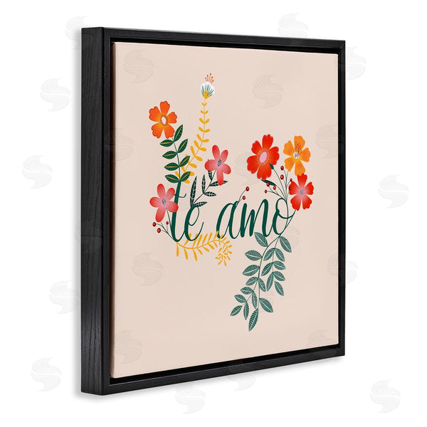 Stupell Industries Grace Popp | Te Amo Romantic Floral