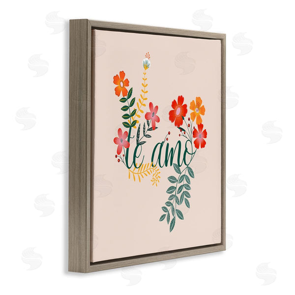 Stupell Industries Grace Popp | Te Amo Romantic Floral