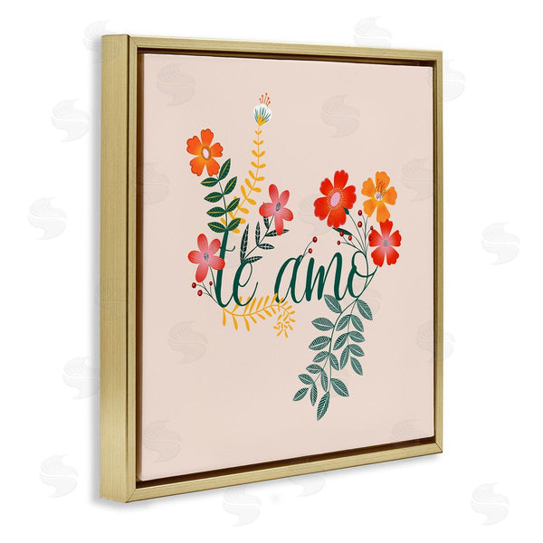 Stupell Industries Grace Popp | Te Amo Romantic Floral