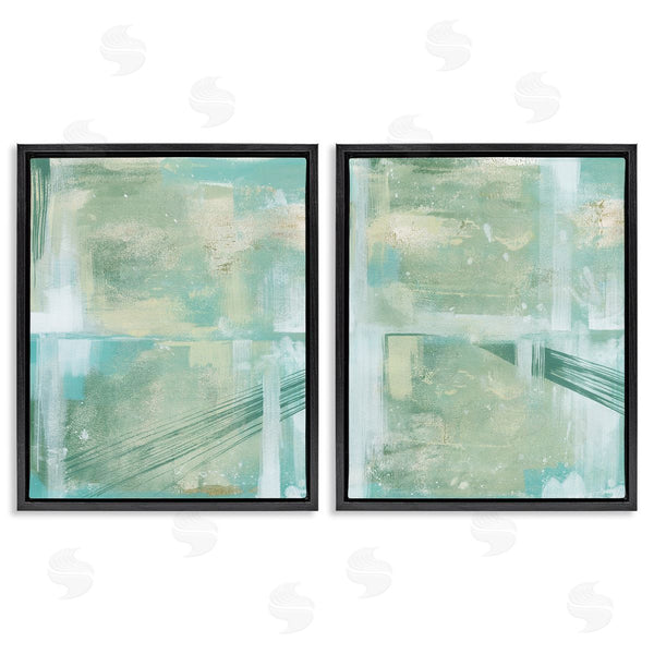 Stupell Industries Grace Popp | Teal Abstract Bridge Cityscape Wall Art