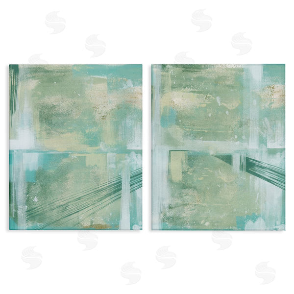 stupell industries Grace Popp | Teal Abstract Bridge Cityscape Wall Art