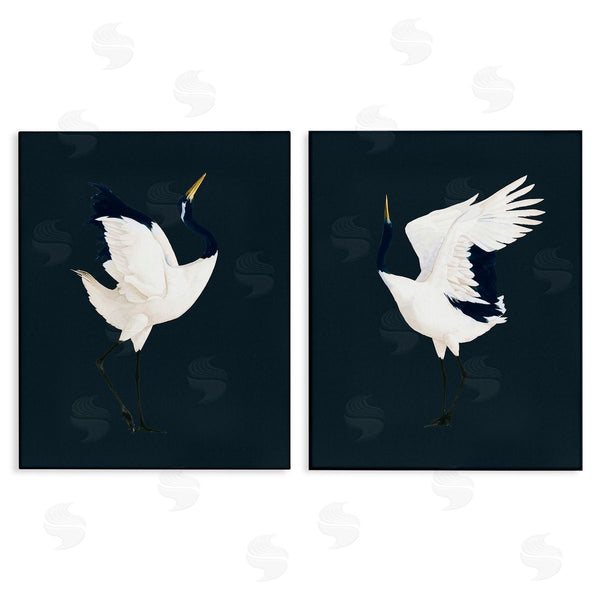 stupell industries Grace Popp | Traditional Cranes Dance Wall Art