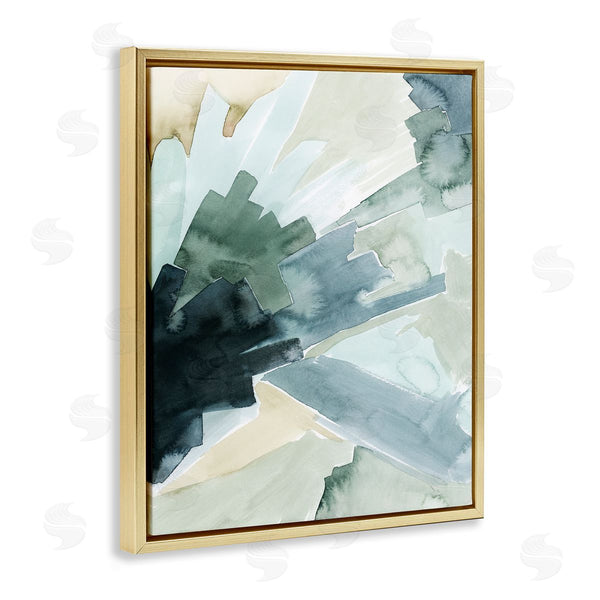 Stupell Industries Grace Popp | Tree Shadow Abstract Landscape Painting Green Blue