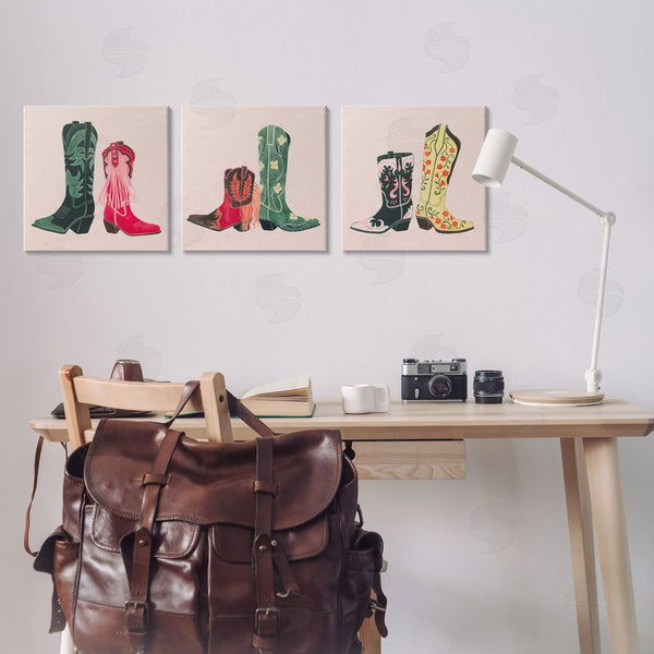 Stupell Industries Grace Popp | Trendy Cowgirl Boots Wall Art