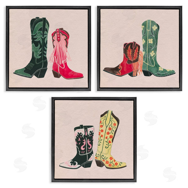 Stupell Industries Grace Popp | Trendy Cowgirl Boots Wall Art