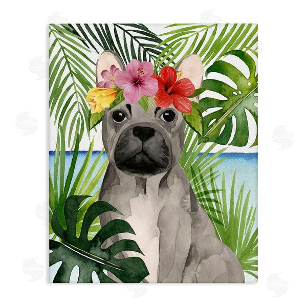 stupell industries Grace Popp | Tropical French Bulldog