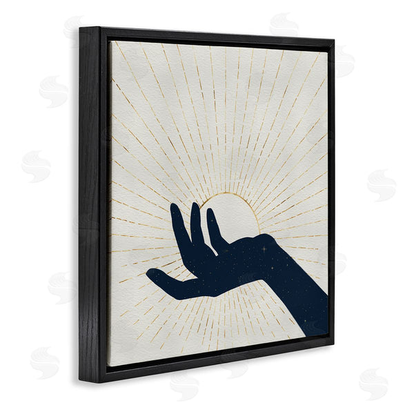 Stupell Industries Grace Popp | Universe Hand Holding Sun Bohemian Chic Design Wall Art
