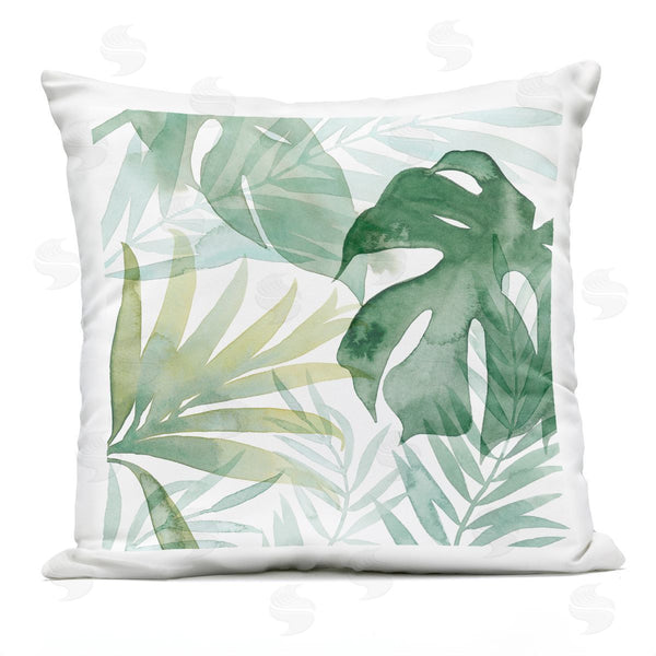 Stupell Industries Grace Popp | Varied Monstera Palm Leaves Printed Throw Pillow