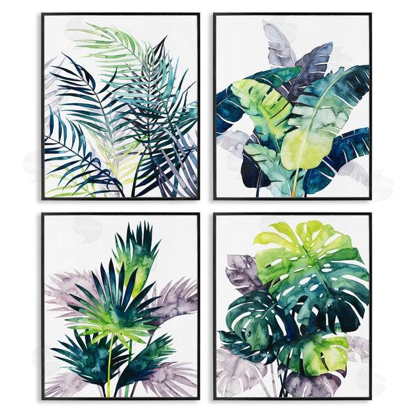 Stupell Industries Grace Popp | Various Tropical Palm Fans Plants Wall Art