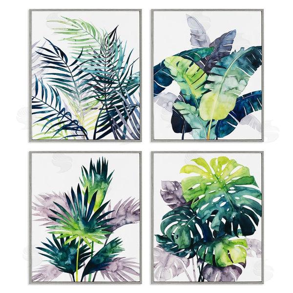 Stupell Industries Grace Popp | Various Tropical Palm Fans Plants Wall Art