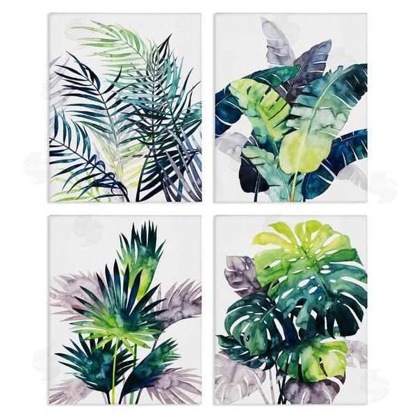 stupell industries Grace Popp | Various Tropical Palm Fans Plants Wall Art