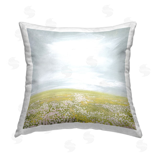 stupell industries Grace Popp | Vast Spring Meadow Printed Throw Pillow