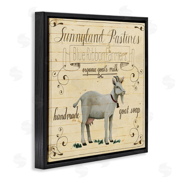 Stupell Industries Grace Popp | Vintage Farm Goat Milk Advertisement