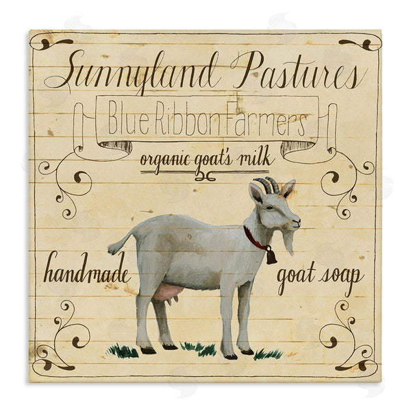 stupell industries Grace Popp | Vintage Farm Goat Milk Advertisement