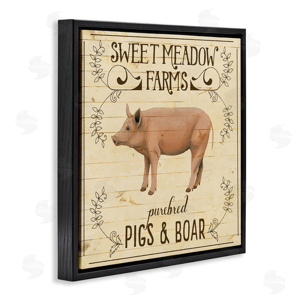 Stupell Industries Grace Popp | Vintage Farm Pig Advertisement