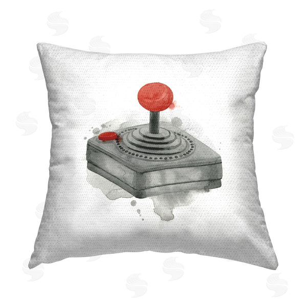 Stupell Industries Grace Popp | Vintage Game Controller Joystick Printed Throw Pillow