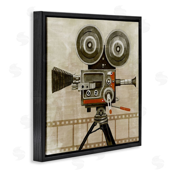 Stupell Industries Grace Popp | Vintage Movie Video Camera Wall Art