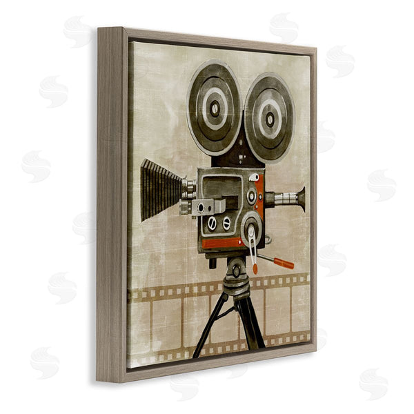 Stupell Industries Grace Popp | Vintage Movie Video Camera Wall Art