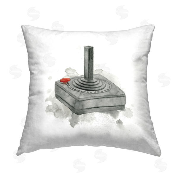 stupell industries Grace Popp | Vintage Video Game Atari Joystick Printed Throw Pillow