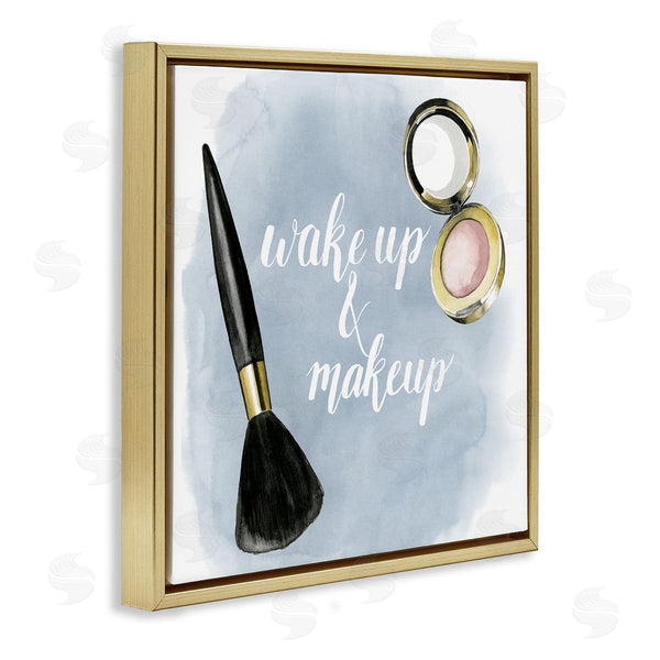 Stupell Industries Grace Popp | Watercolor Wake Up & Make Up