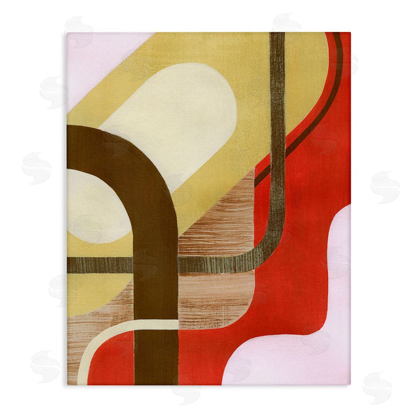 stupell industries Grace Popp | Wavy Retro Shapes Wall Art