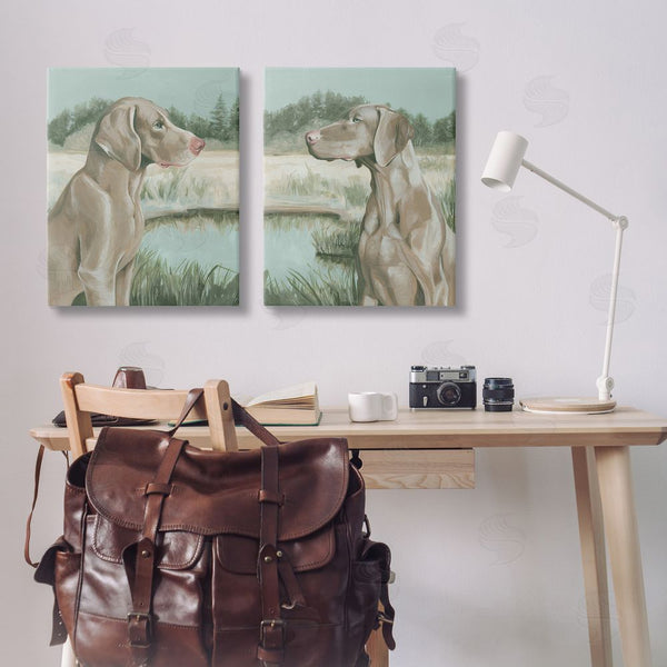 Stupell Industries Grace Popp | Weimaraner Dog By Marsh Wall Art