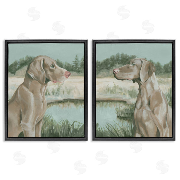 Stupell Industries Grace Popp | Weimaraner Dog By Marsh Wall Art